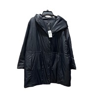 Eileen Fisher Black Hooded Coat Jacket Black 1X NEW NWT Reg $358 - $84.14