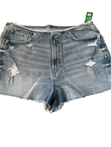 Women&#39;s Gap High Rise, Curvy, Straight Leg, Zip Fly, Ripped Shorts Size 8/29 NWT - £17.84 GBP