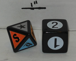 2003 Mattel Scene It 1st edition DVD Game Replacement Set of 2 dice - $96.26 MXN