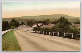 Waterbury CT Southington Mountain Road The Air Line Hand Colored Postcard P22 - £10.17 GBP