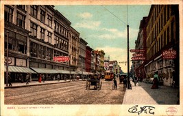 Toledo Ohio OH ~ Summit Street~ Detroit Photographic Co. 1906 POSTCARD BK58 - £7.00 GBP