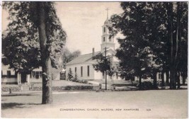 Postcard Congregational Church Milford New Hampshire - £3.90 GBP