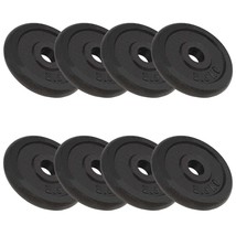 vidaXL Weight Plates 8 pcs 8x5.5 lb Cast Iron - $3,419.76 MXN