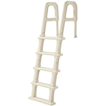 VEVOR White Swimming Pool Ladder, 5-Step Double Handrails Stair, Non-sli... - $89.99
