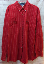 Wrangler FLAW George Straight Cowboy collection red plaid button front s... - $9.77