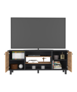 Tv Stand For TvS Up 55&quot; Washington, Living Room, Black / Pine - $5,438.38 MXN