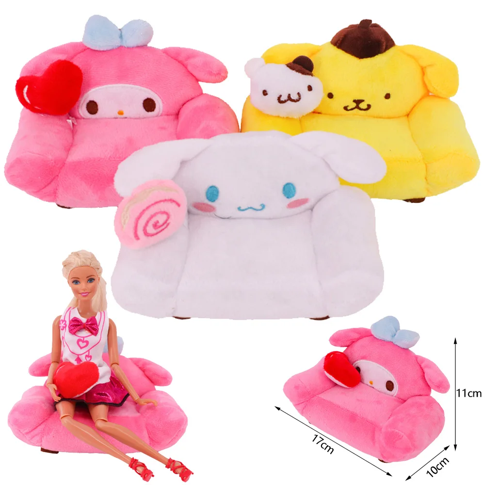 Cute Cartoon Plush Sofa Pillow Doll Toy Accessories for 11.8 Inch Doll K... - £12.85 GBP