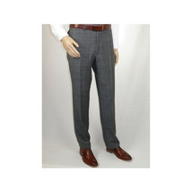 Men Apollo King 3pc Classic Suit A303 Gray white window pane 100% Wool image 11