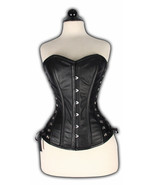 Black Leather New High Quality  Corset - £71.67 GBP