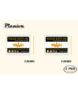 Picniva 2Pack 5&quot; Please Rate me 5 Stars Uber Lyft Taxi Notice/Warning/Re... - $9.99