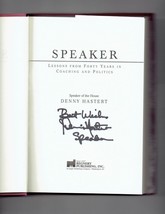 Speaker Lessons from Forty Years in Coaching &amp; Politics by Dennis Hastert Signed - £55.04 GBP