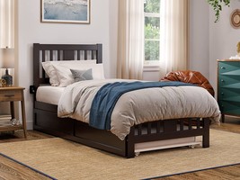 Twin Xl, Espresso, Afi, Tahoe Solid Wood Platform Bed With Footboard, Twin Xl - £301.34 GBP