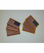 AUTHORIZED WEAR AMERICAN FLAG MILITARY PATCH W/ HOOK &amp; LOOP BACKING 6 PACK - $577.23 MXN