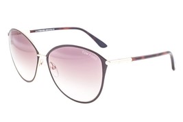 Tom Ford PENELOPE 320 28F Shiny Rose Gold / Gradient  Brown Sunglasses 59mm - £189.08 GBP