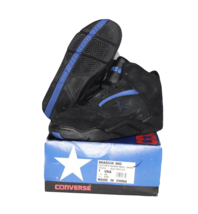 NOS Vintage 90s Converse Shadow Mid Leather Basketball Shoes Sneakers Yo... - £31.43 GBP