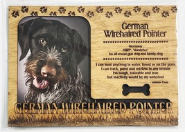 GERMAN WIREHAIRED PONITER Dog Profile Laser Engraved Wood Picture Frame ... - $9.90