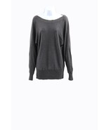 Women&#39;s Sweater Alfani Ribbed Panel Dolman Sweater Small Gray - $282.54 MXN