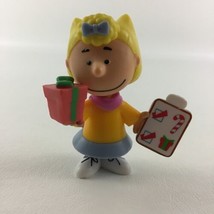 Peanuts Gang Holiday PVC Figure Topper Sally Present Gift List Christmas Toy - £17.01 GBP