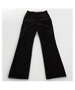 Coldwater Creek Black Velvet Corduroy Pants Womens 6 Straight Leg Trouse... - $357.51 MXN