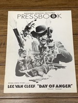 DAY OF ANGER original 1969 movie pressbook LEE VAN CLEEF/GIULIANO GEMMA ... - £27.69 GBP