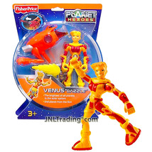 Year 2007 Planet Heroes Basic 6&quot; Figure VENUS DAZZLE with Blaster, Card &amp; DVD - £35.19 GBP