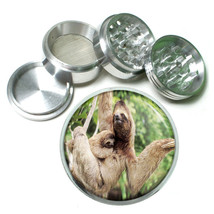 Cute Sloth Images D7 Aluminum Herb Grinder 2.5&quot; 63mm 4 Piece - £13.41 GBP