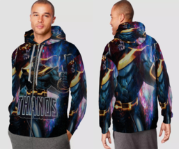 Thanos and Infinity Gauntlet  Mens Graphic Zipper Hooded Hoodie - £27.96 GBP+