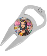 Mona Lisa Pop Art Golf Ball Marker Divot Repair Tool Bottle Opener - $219.39 MXN