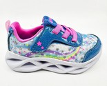 Skechers S Lights Twisty Brights Starry Lights Blue Pink Toddlers Girls ... - $39.95