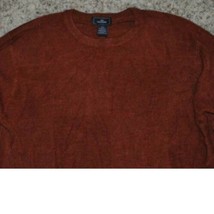 Mens Sweater Dockers Red Lightweight Long Sleeve Crewneck Acrylic-size M - £17.83 GBP