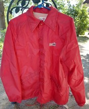 Men&#39;s Medium 40-42 King Louie Jacket Case IH Red vintage Nylon Polyester - £52.30 GBP
