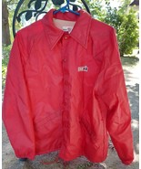 Men&#39;s Medium 40-42 King Louie Jacket Case IH Red vintage Nylon Polyester - £48.91 GBP