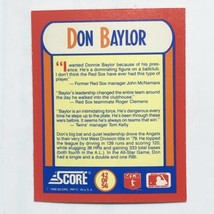Don Baylor 1990 Score #42 MVPs Magic Motion 3D Hologram MLB Baseball Card - £0.78 GBP