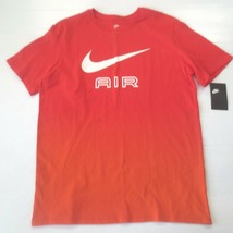 Nike Men Air Tn Faded Shirt - BV3065 - Red Orange 610 - Size M - Nwt - £19.57 GBP