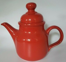 Vintage Waechtersbach Red Ceramic Teapot Coffee Pot Made in West Germany (U24) - £48.21 GBP