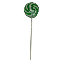 Round Lollipop 50g (Single) - D.Green &amp; White - £12.40 GBP