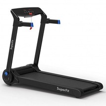 3HP Electric Folding Treadmill with Bluetooth Speaker-Blue - Color: Blue - €680,64 EUR