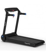3HP Electric Folding Treadmill with Bluetooth Speaker-Blue - Color: Blue - €680,64 EUR