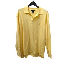 Brooks Brothers 346 Yellow Golden Fleece Logo Long Sleeve Rugby Polo Shi... - $69.99