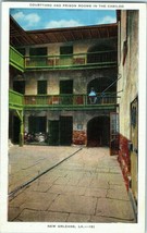 Courtyard and Prison Rooms in the Cabildo Louisiana Postcard Posted 1938  - £8.77 GBP