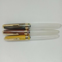 Lot of 3Pc Gama Jumbo Acrylic Demonstrator Fountain pen - £38.23 GBP