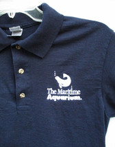 The Maritime Aquarium Norwalk CT Logo Polo Shirt Gildan Ultra Cotton Men... - $18.99