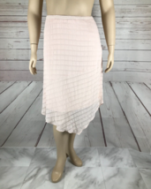ALFANI Seashell Pink Illusion Striped Asymmetrical Hem Skirt NEW 12 - £10.30 GBP