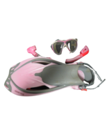 Womens Pink Pro Silicone Dive Set Fins Snorkle Mask Bag Sz Small 5-9.5 Flaw - £35.52 GBP