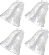 Clear Seeded Dysmio Ceiling Fan Light Covers, Replacement Glass For, Pack Of 4. - $46.76