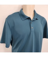 Van Heusen Air Short Sleeve Polo Shirt Men&#39;s Size Medium Classic Fit Tea... - $9.00