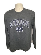 University of Notre Dame Adult Medium Gray Long Sleeve TShirt - £11.67 GBP