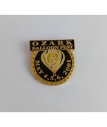 Vintage May 2001 Ozark Balloon Fest Black &amp; Gold Tone Lapel Hat Pin - $156.31 MXN