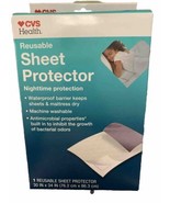 CVS Health Reusable Sheet Protector 30x34 Inches Waterproof Blocks Moisture - £8.31 GBP