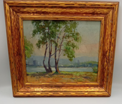Antique Oil Painting - H.G. Aitken (1867) - Landscape Impressionist New York - £592.62 GBP